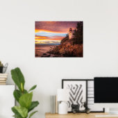Lighthouses | Acadia National Park Maine Poster (Heimbüro)