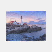 Lighthouses | Cape Elizabeth, Maine Fleecedecke (Vorderseite (Horizontal))
