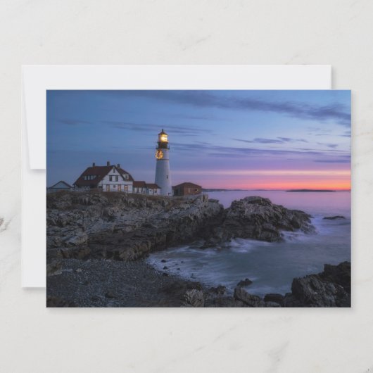 Lighthouses | Cape Elizabeth Maine Lighthouse Dankeskarte (Vorderseite)