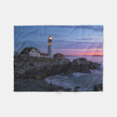 Lighthouses | Cape Elizabeth Maine Lighthouse Fleecedecke (Vorderseite (Horizontal))