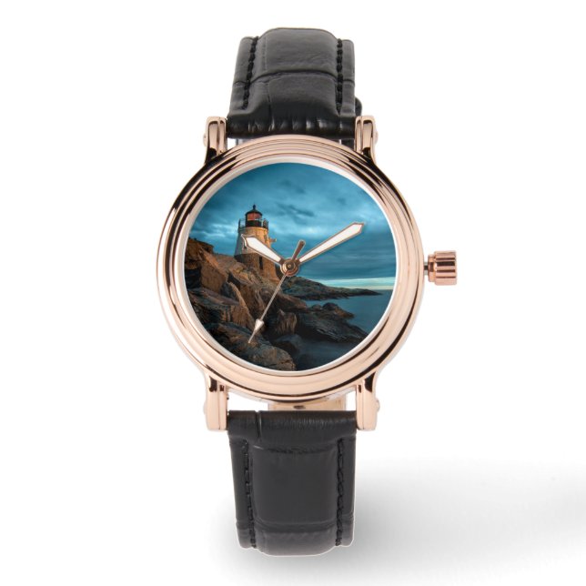 Lighthouses | Castle Hill Lighthouse Armbanduhr (Vorderseite)