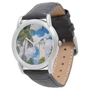 Lighthouses Dewundara Matara Sri Lanka Armbanduhr