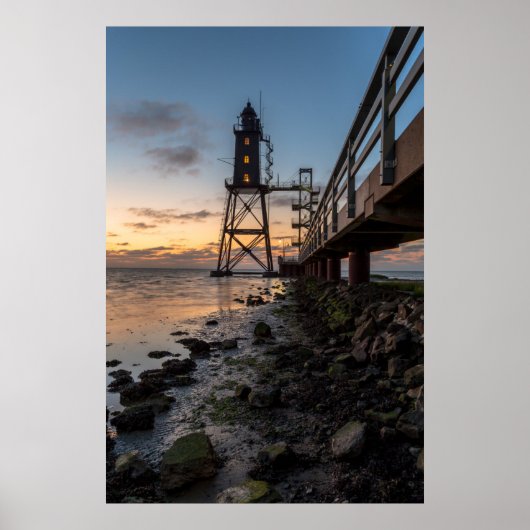 Lighthouses | Eversand-Oberfeue Germany Poster (Vorne)