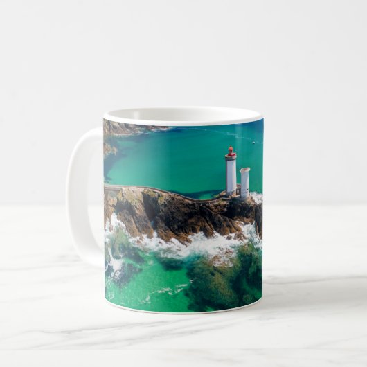 Lighthouses | Finistère Brest Bretagne Lighthouse Kaffeetasse (Vorderseite Links)