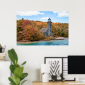Lighthouses | Grand Island East Channel Light Poster (Heimbüro)