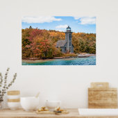 Lighthouses | Grand Island East Channel Light Poster (Küche)