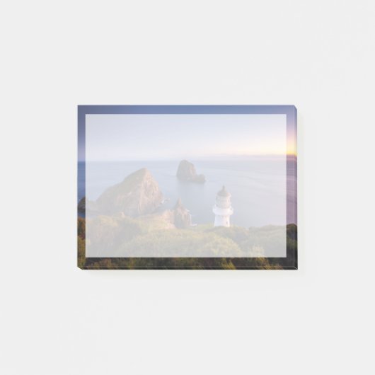 Lighthouses | Lighthouse Cape Brett New Zealand Post-it Klebezettel (Vorderseite)