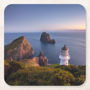 Lighthouses Lighthouse Cape Brett New Zealand Rechteckiger Pappuntersetzer