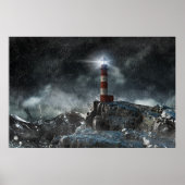 Lighthouses | Lighthouse in the Storm Poster (Vorne)