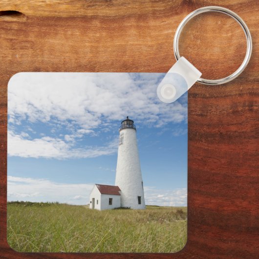 Lighthouses | Lighthouse Massachusetts Schlüsselanhänger (Rückseite)