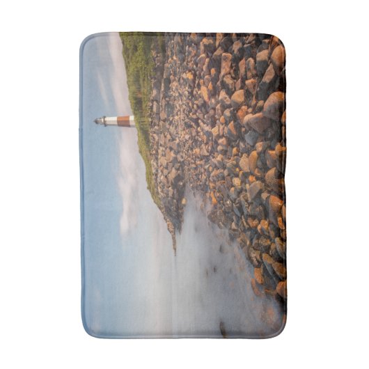 Lighthouses | Montauk Point Long Island Badematte (Vorderseite Vertikal)