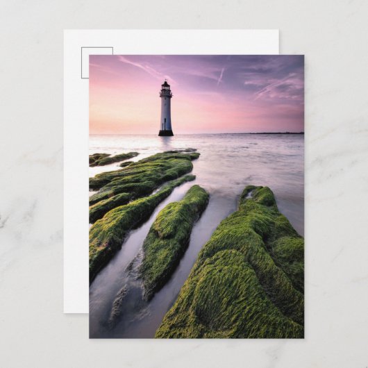 Lighthouses | New Brighton Lighthouse, UK Postkarte (Vorne/Hinten)