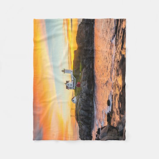 Lighthouses | Nubble Lighthouse Maine Fleecedecke (Vorderseite)