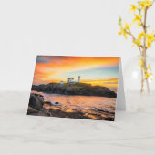 Lighthouses | Nubble Lighthouse Maine Karte (Gelbe Blume)