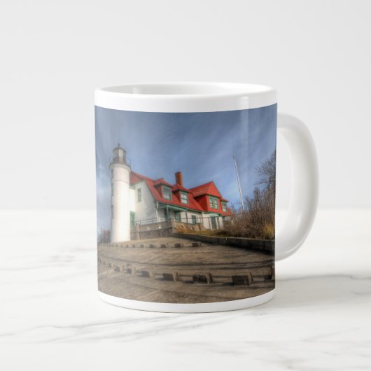 Lighthouses | Point Betsie Lake Michigan Jumbo-Tasse (Vorderseite Rechts)