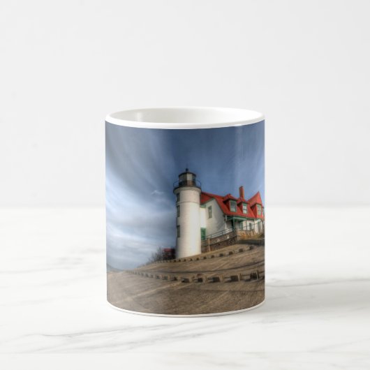 Lighthouses | Point Betsie Lake Michigan Kaffeetasse (Mittel)