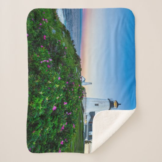 Lighthouses | Point Lighthouse Bristol Maine Sherpadecke (Vorderseite)