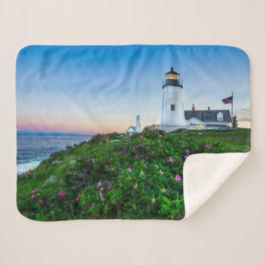 Lighthouses | Point Lighthouse Bristol  Maine Sherpadecke (Vorderseite (Horizontal))