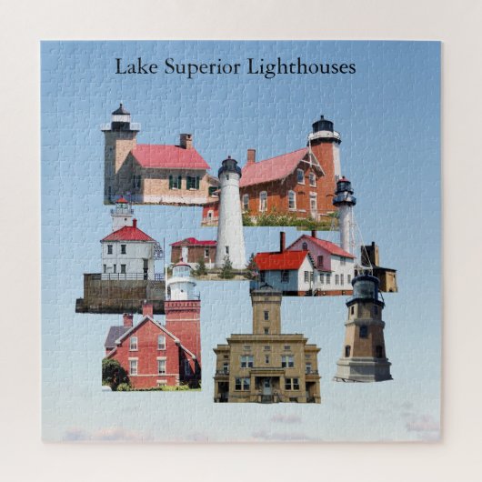 Lighthouses-Puzzle im Lake Superior Puzzle (Vertikal)