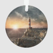 Lighthouses | Red & White Lighthouse Ornament (Rückseite)