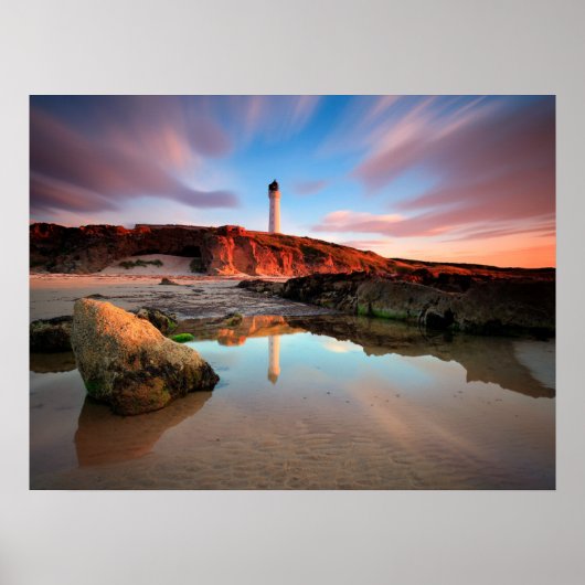 Lighthouses | Sea-Light Lossiemouth Scotland Poster (Vorne)