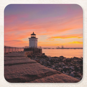 Lighthouses   South Portland, Maine Rechteckiger Pappuntersetzer