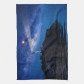 Lighthouses | Starry Night Lighthouse Geschirrtuch (Vertikal)