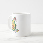 Lighting Avocado Hässlicher Weihnachtspullover Gua Kaffeetasse (Vorderseite Links)