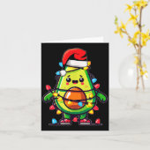 Lighting Avocado hässlicher Weihnachtspullover Gua Karte (Gelbe Blume)