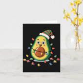 Lighting Avocado Ugly Christmas Sweater Guacamole Karte (Gelbe Blume)