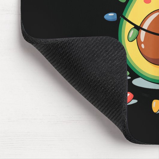 Lighting Avocado Ugly Christmas Sweater Guacamole  Mousepad (Ecke)