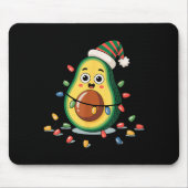 Lighting Avocado Ugly Christmas Sweater Guacamole  Mousepad (Vorne)