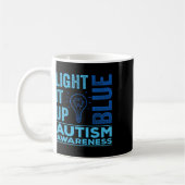 Lighting It Up Blue Autismus Awareness S Kaffeetasse (Links)