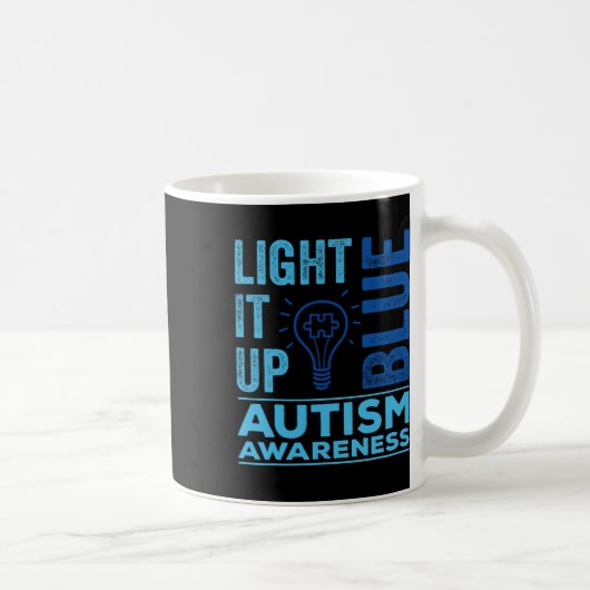 Lighting It Up Blue Autismus Awareness S Kaffeetasse (Rechts)