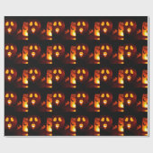 Lighting Kürbis Halloween Packpapier (Flach)