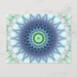 Lightmandala erstellt von Tutti Postkarte