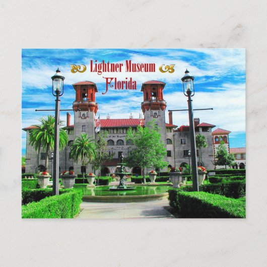 Lightner Museum, St. Augustine, Florida Postkarte (Vorderseite)