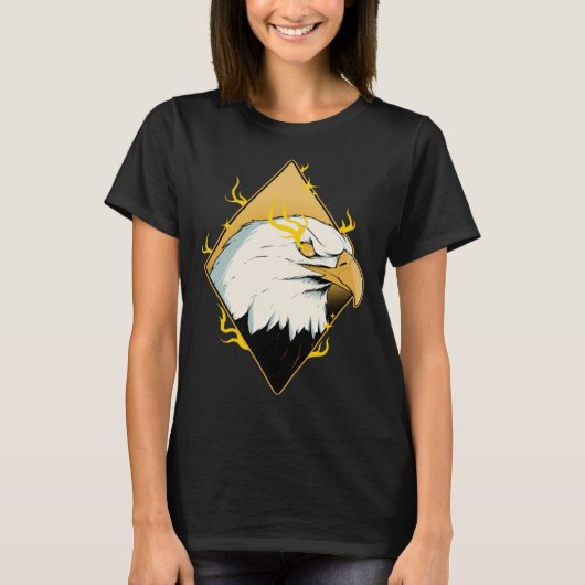Lightning American Bald Eagle Bird Watcher Bird Ea T-Shirt (Vorderseite)