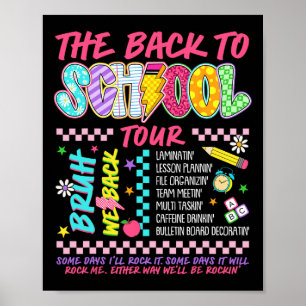 Lightning Bolt Abcd Zurück zur Schule Tour Bruh We Poster