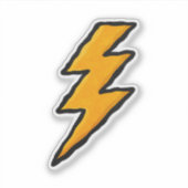 Lightning bolt aufkleber (Vorderseite)