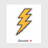 Lightning bolt aufkleber (Blatt)