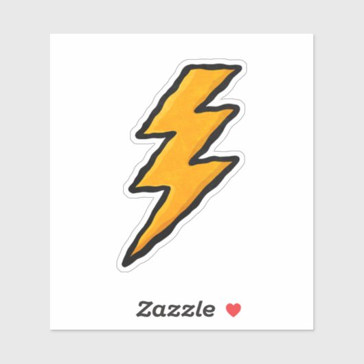 Lightning bolt aufkleber (Blatt)