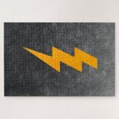 Lightning Bolt in Concrete Puzzle (Horizontal)