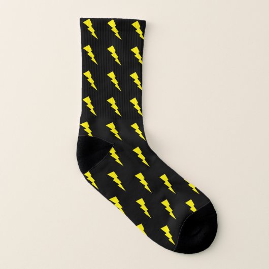 Lightning Bolt No.2 Unisex Comfy-Stretch Socks Socken (Links - Innen)