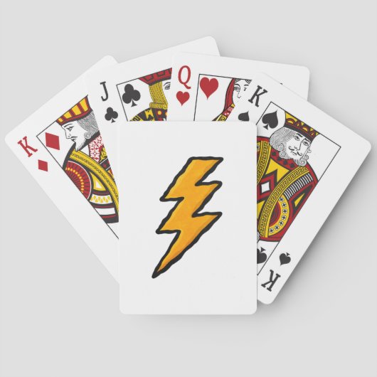 Lightning bolt spielkarten (Rückseite)
