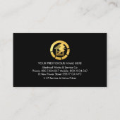 Lightning Bolt Strikes Home Outage Visitenkarte (Rückseite)