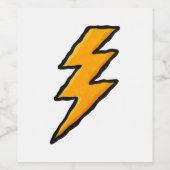 Lightning bolt weinetikett (Einzelnes Label)
