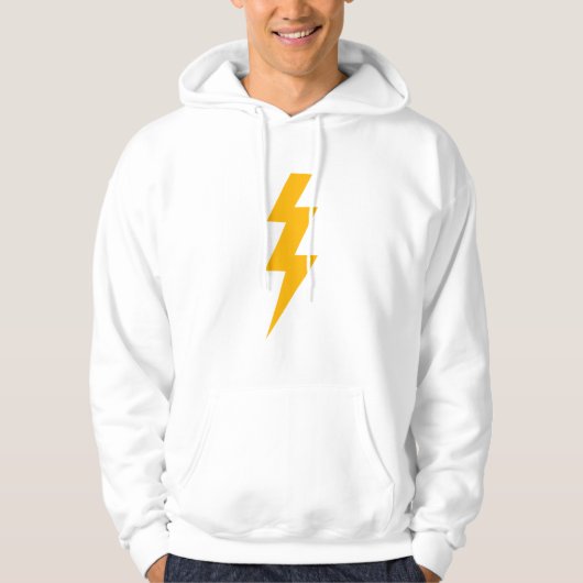 Lightning Bolt Yellow Hoodie (Vorderseite)