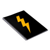 Lightning Bolt Yellow Notizblock (Rechte Seite)