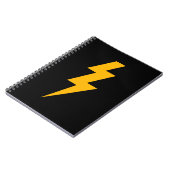 Lightning Bolt Yellow Notizblock (Linke Seite)